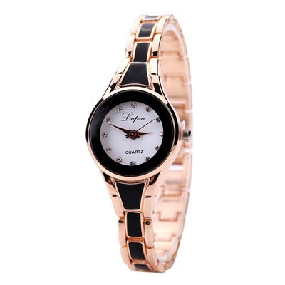Elegant Ladies Round Dial Watch Bracelet