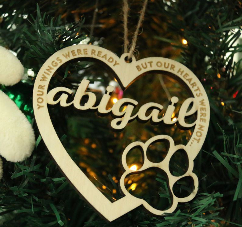 Creative Wooden Pendant, Dog Cat Paw