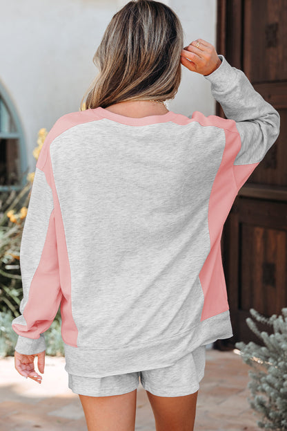 Colorblock Top and Shorts Set