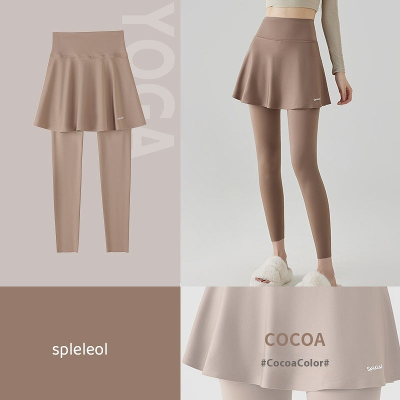 High Waist Yoga Culottes Skort