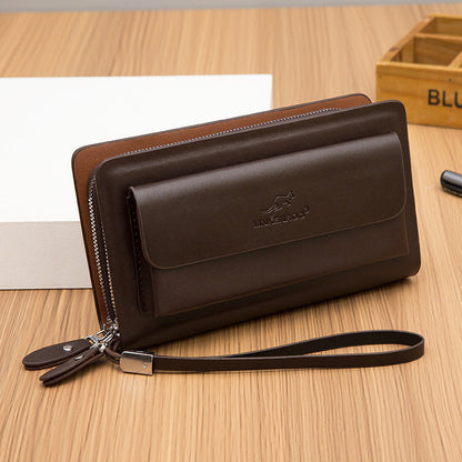 Men's Double Zip Business Clutch