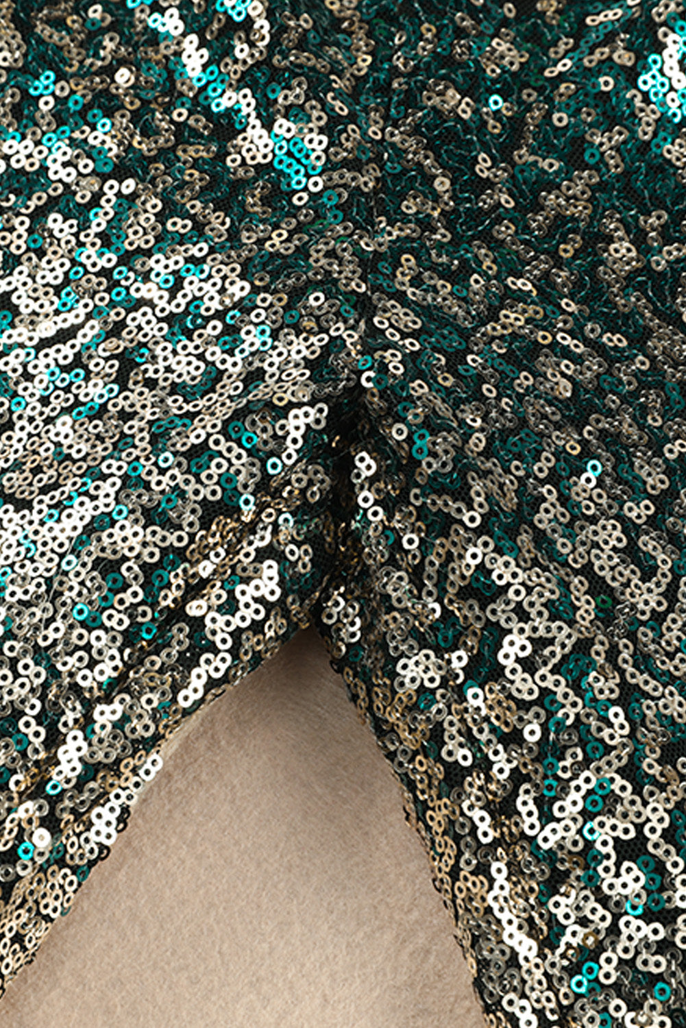 Gradient Sequined High Waist Pants