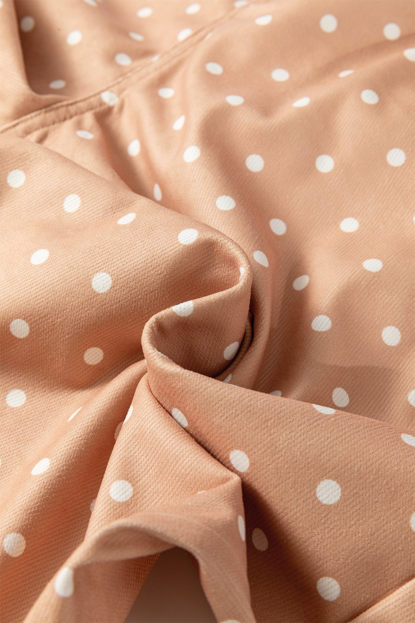 Polka Dot Drawstring Wide-Leg Pants