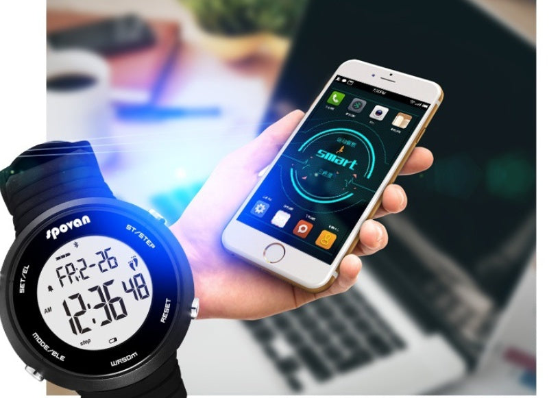 Smart Bluetooth Sports Watch Stylish Step Meter