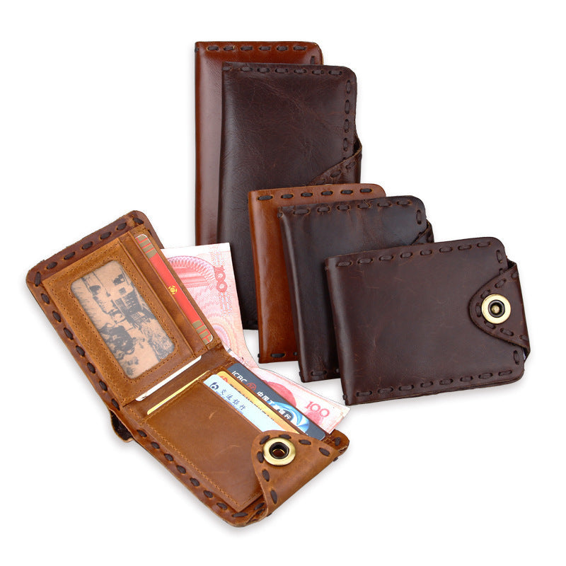 Vintage Men's Long Cowhide Wallet