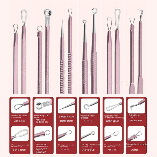Aluminum Cylinder Mounted Acne Needle Set