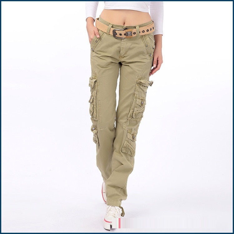 Outdoor Multi-pocket Overalls Fashion Straight Casual