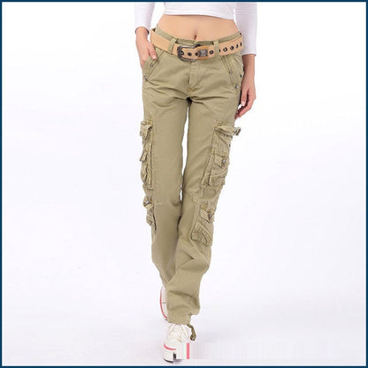 Outdoor Multi-pocket Overalls Fashion Straight Casual