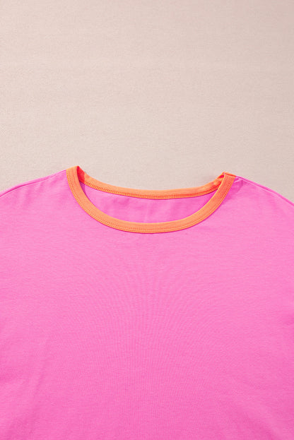Colorblock Patchwork Long Sleeve Top