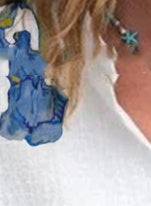 Printed V-neck Mid Sleeved Casual Loose Fitting Shirt