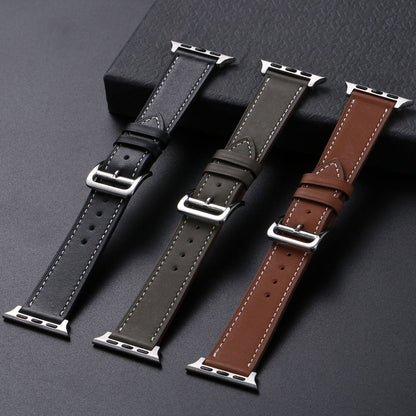 Casual Cow Leather Watch Strap