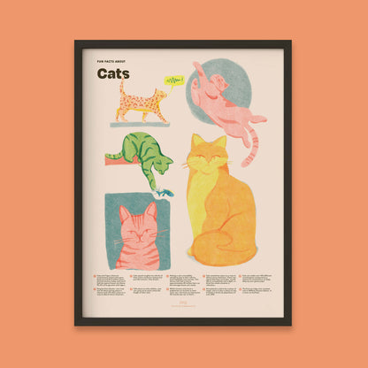 Cat Fun Facts Print