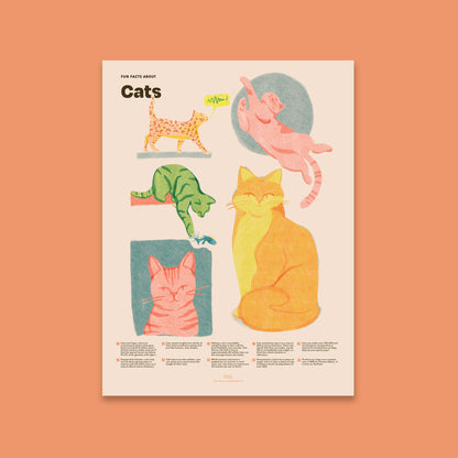 Cat Fun Facts Print
