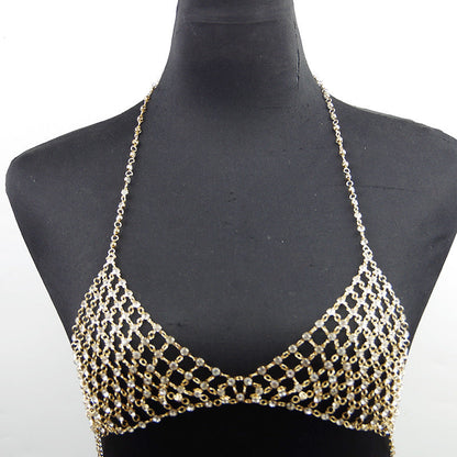 Nightclub Diamond Chest Necklace
