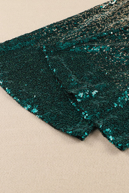 Gradient Sequined High Waist Pants