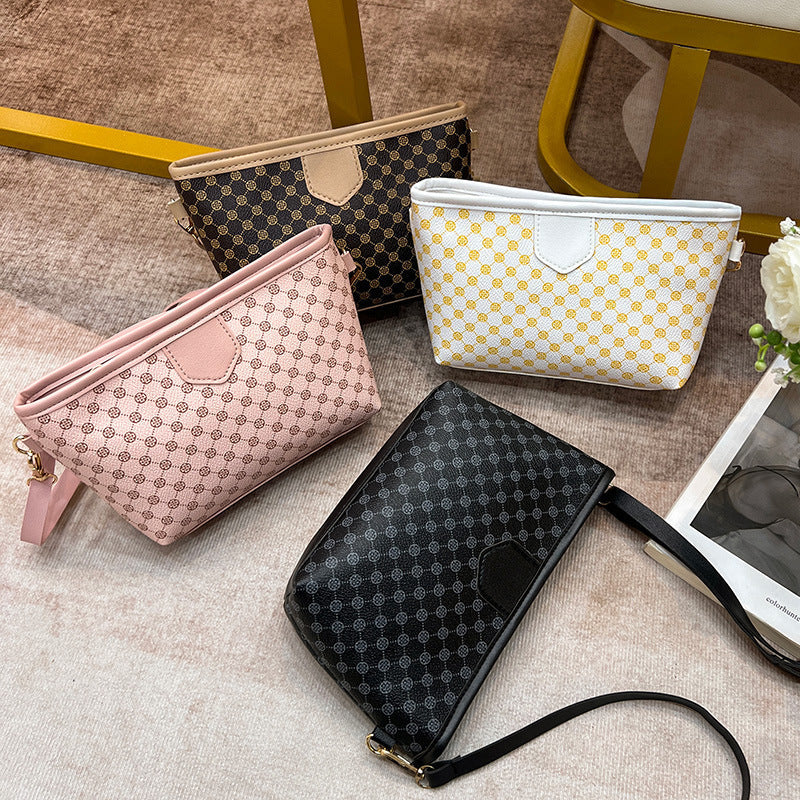 Contrast Color Crossbody Small Square Bag