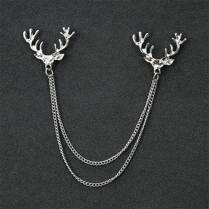 Fashion Simple Men's Chain Rudder Brooch