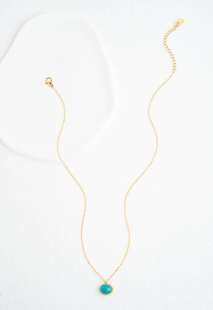 Hopeful Glow Necklace in Turquoise