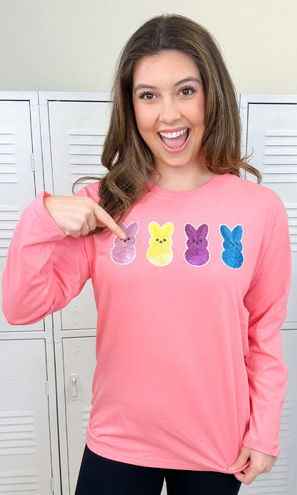 Sparkle Peeps Adult Boyfriend Long Sleeve