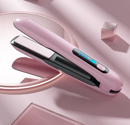 Portable Wireless 2-in-1 Hair Straightener & Curler
