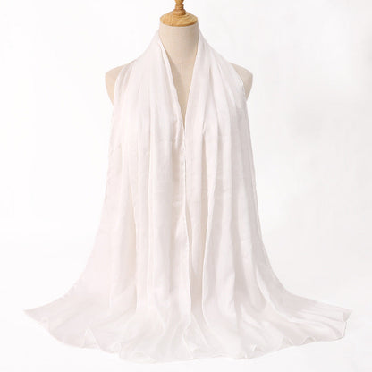 Cross-border Arrival Malaysia Natural Wrinkle All-match Scarf