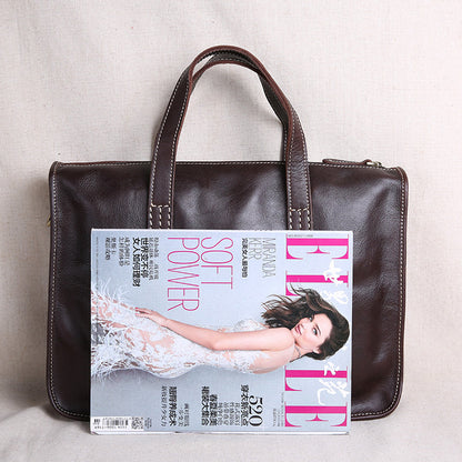 Vintage Leather Business Briefcase