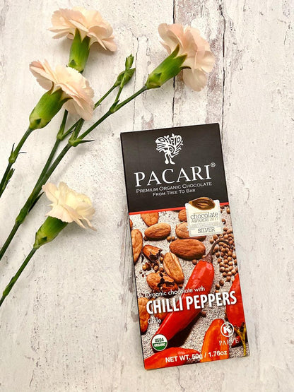 Chili Peppers Organic Chocolate Bar