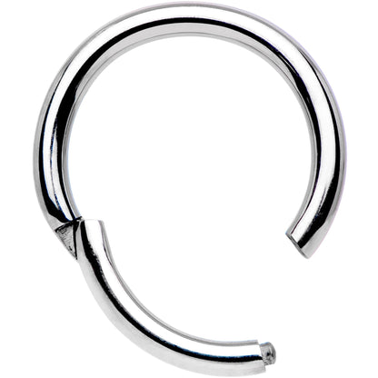 16G 5/16 Solid G23 Implant Grade Titanium Hinged Segment Ring