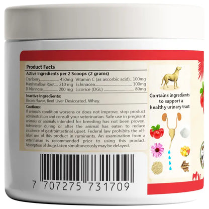 Cranberry for Dogs. Urinary Tract Support. 100 Scoops