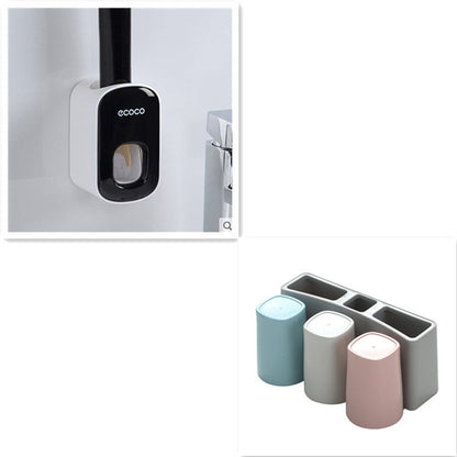 Wall Mounted Automatic Toothpaste Dispenser Set
