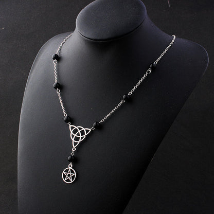 Gothic Pentagram Head Chain