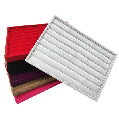 Flannel Jewelry Display Ring Tray