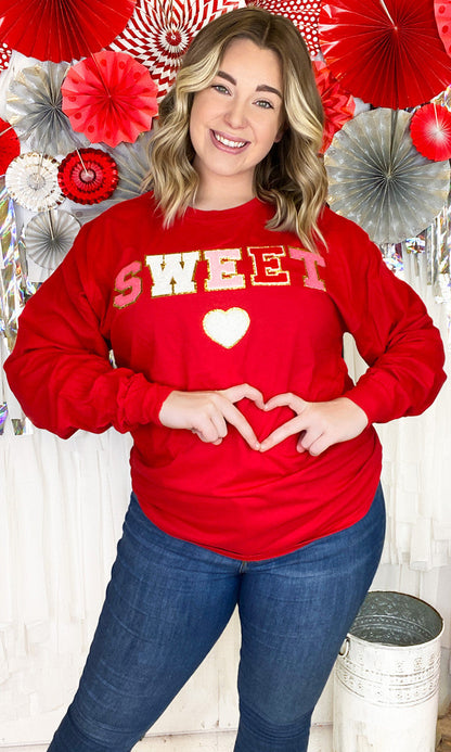 Sweet Heart Ideal Chenille Longsleeve T-Shirt