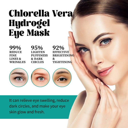 Chlorella Vera Hydrogel Eye Mask – Hydrating, Brightening & Anti-Puffiness