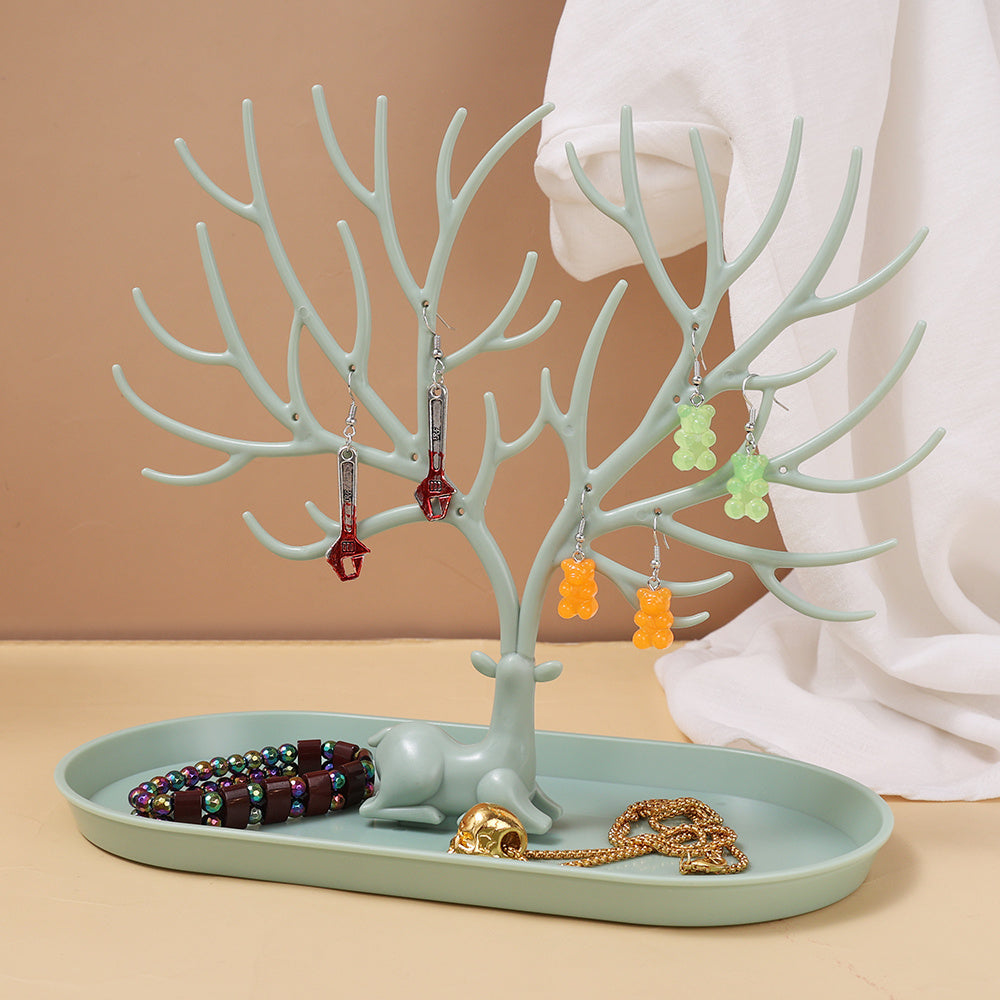 Deer Jewelry Display Stand with Drawer