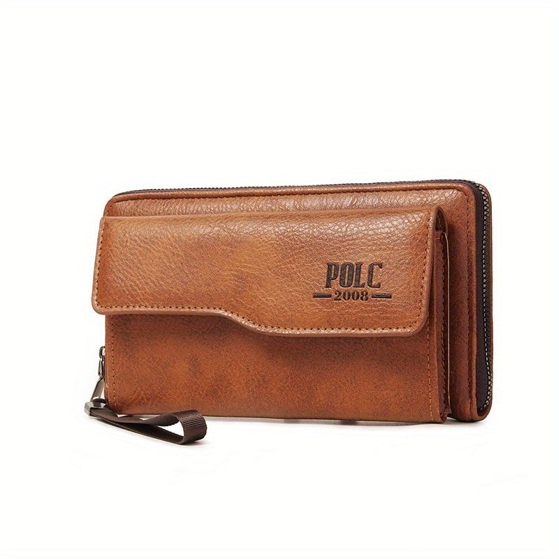 Men's Long Fashion Wallet: Zipper, Multi-card