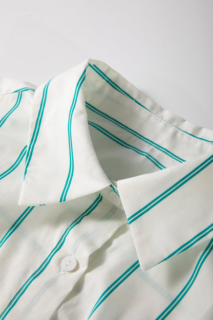 Stripe St. Patrick's Day Short Sleeve Mini Dress