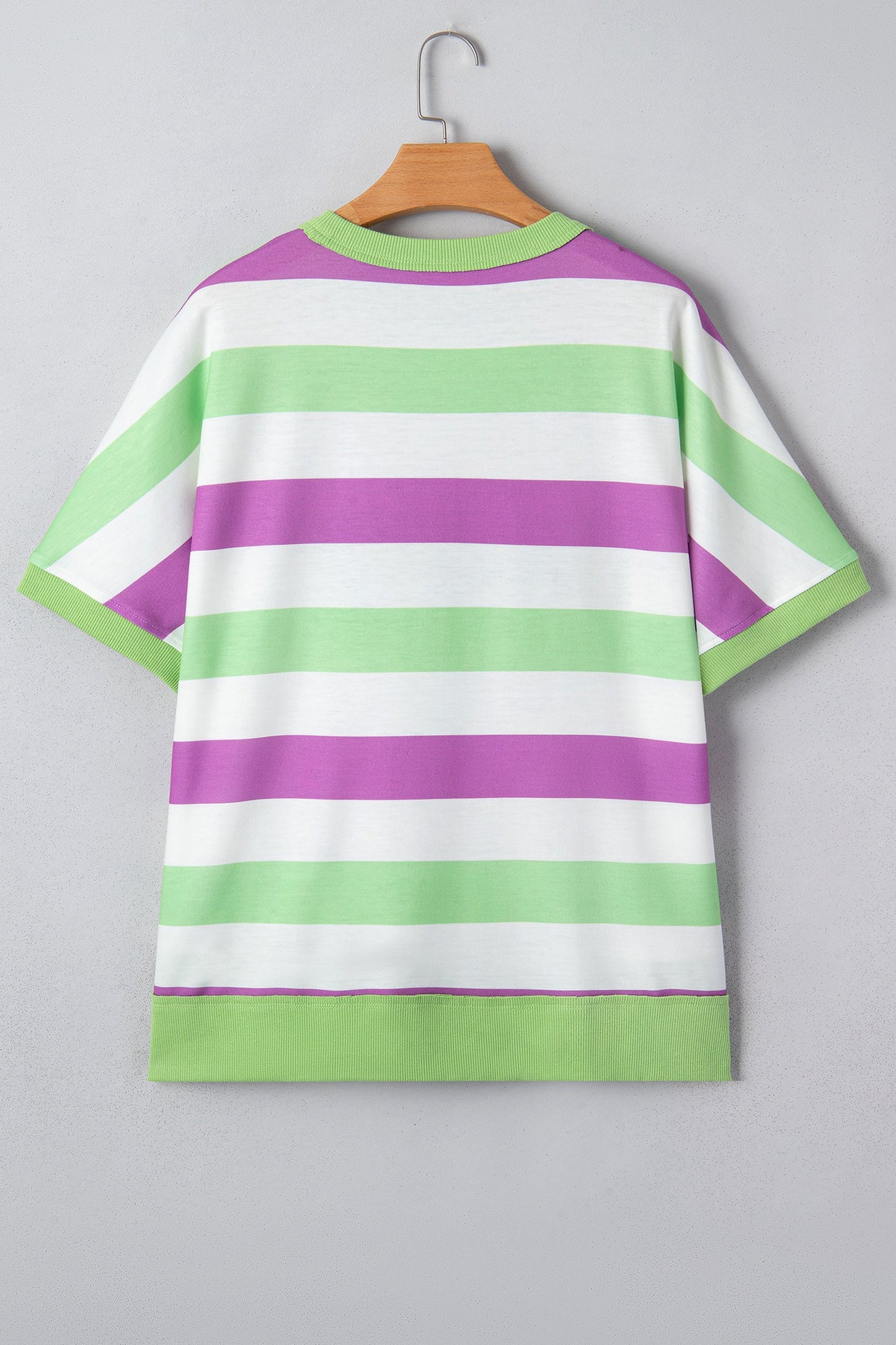 Lucky Clover Embroider Graphic Dolman Loose Tee