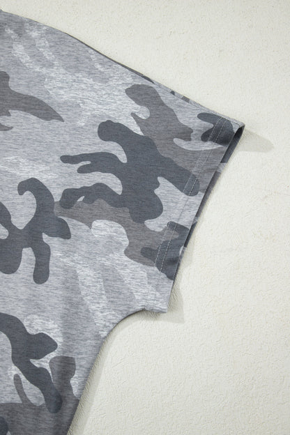 Camouflage Round Neck T-Shirt