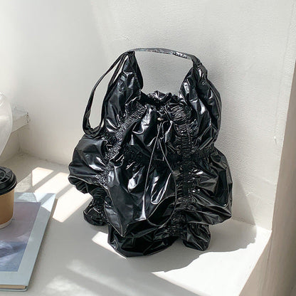 Pleated Large Capacity Shoulder Bag