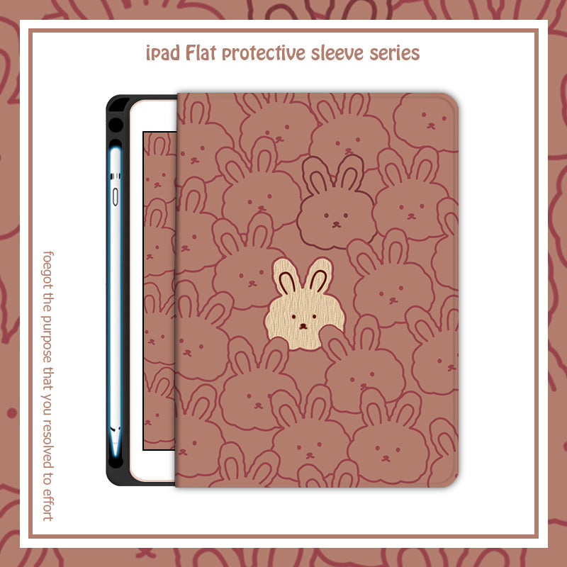 Cartoon Cute Rabbit Silicone Computer Case