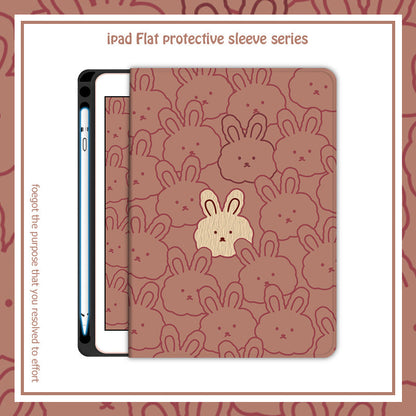 Cartoon Cute Rabbit Silicone Computer Case