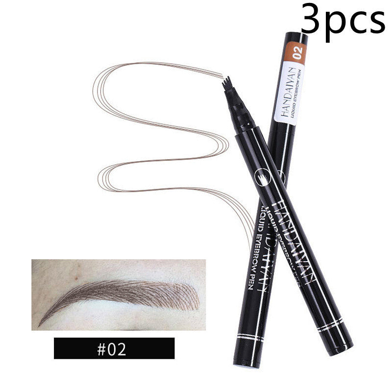 Four-Head Liquid Tattoo Eyebrow Pencil