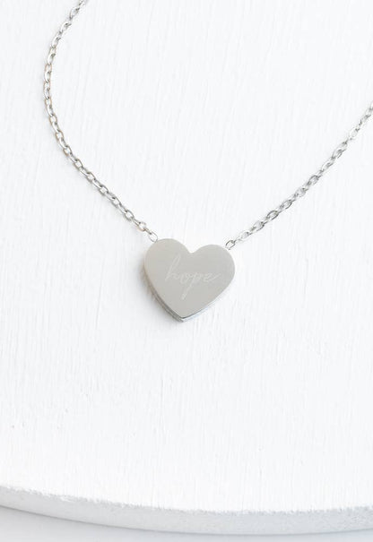 Give Hope Necklace in Silver