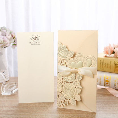 Chinese Style Ribbon Wedding Invitation