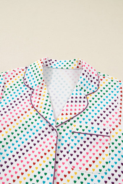 Valentine Heart Top and Pants Pajama Set