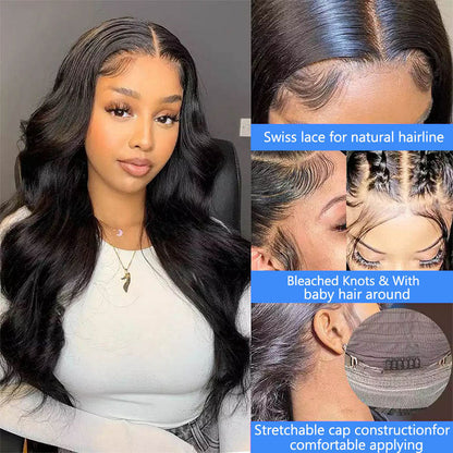 Loose Deep Wave Transparent Lace Human Hair Wig