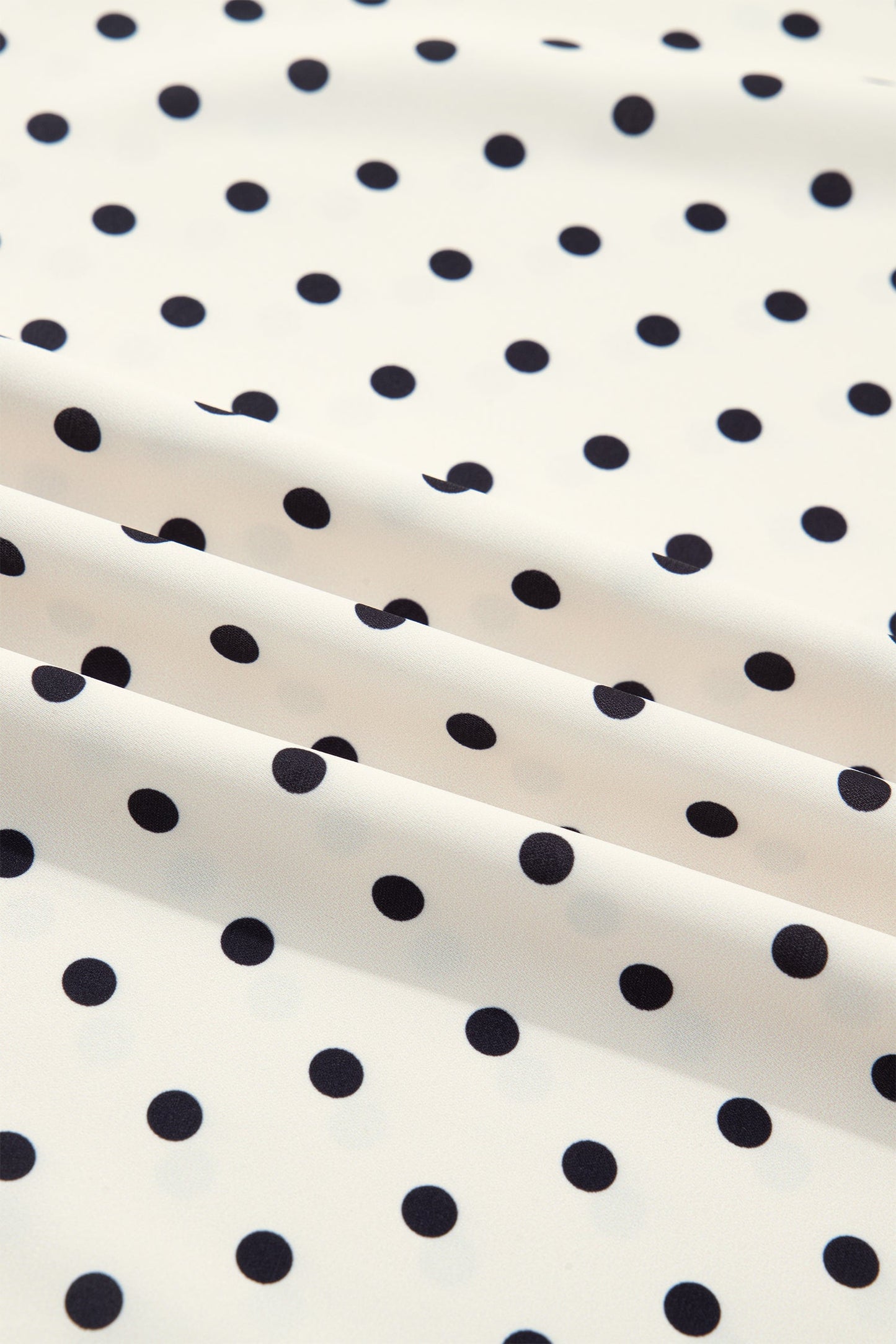 Plus Size Polka Dot Lace V-Neck Top