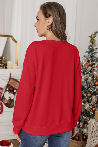 Crew Neck Pullover Sweatshirt