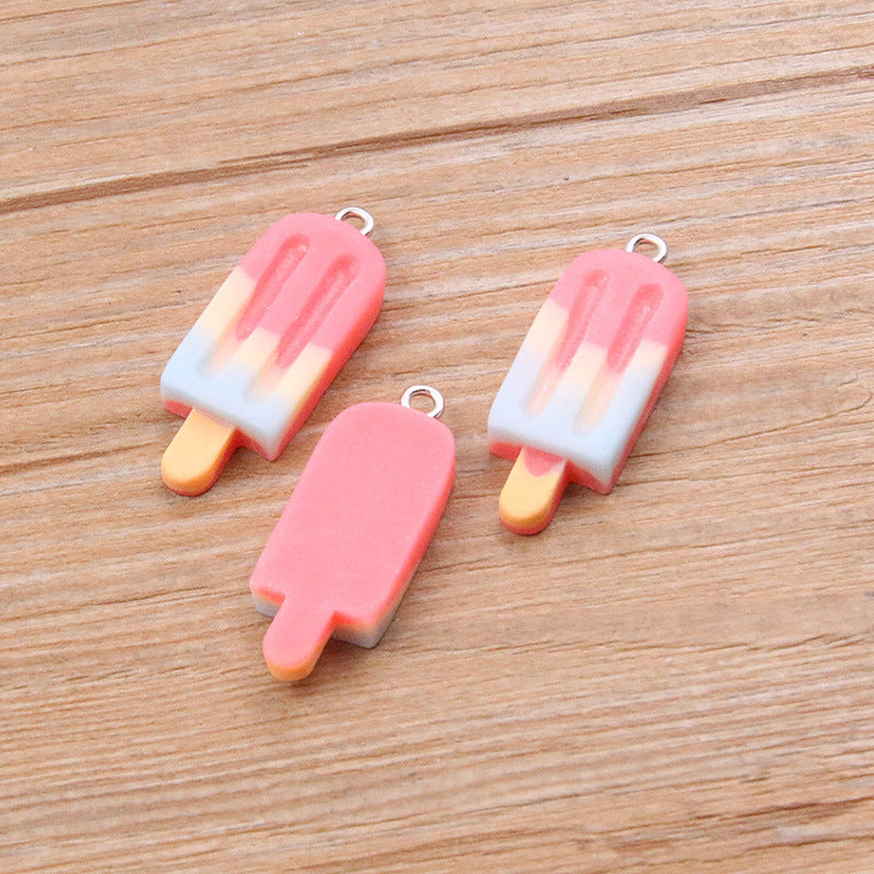 DIY Resin Gradient Popsicle Stick Pendant